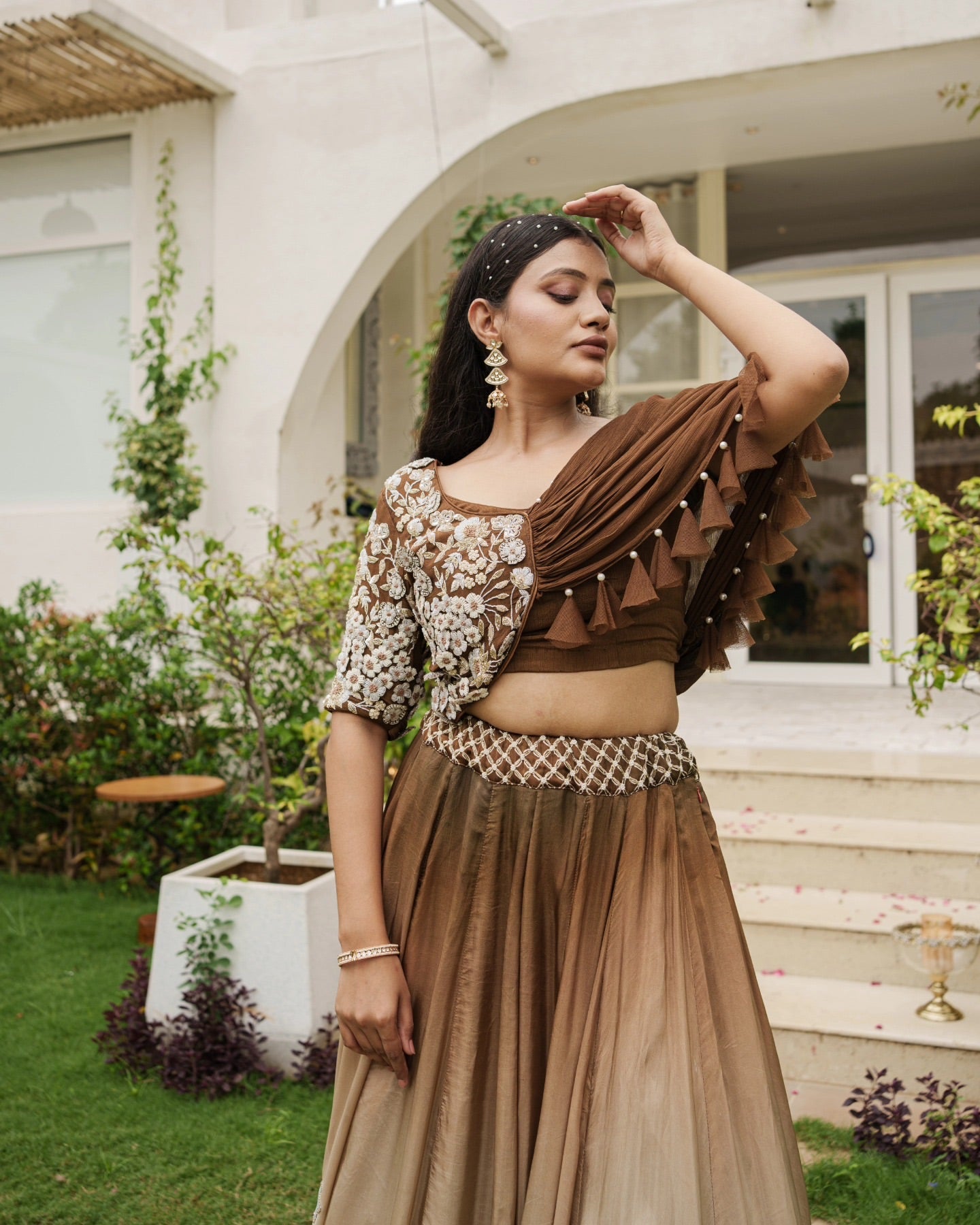 Drape chiffon dupatta, colourful printed design