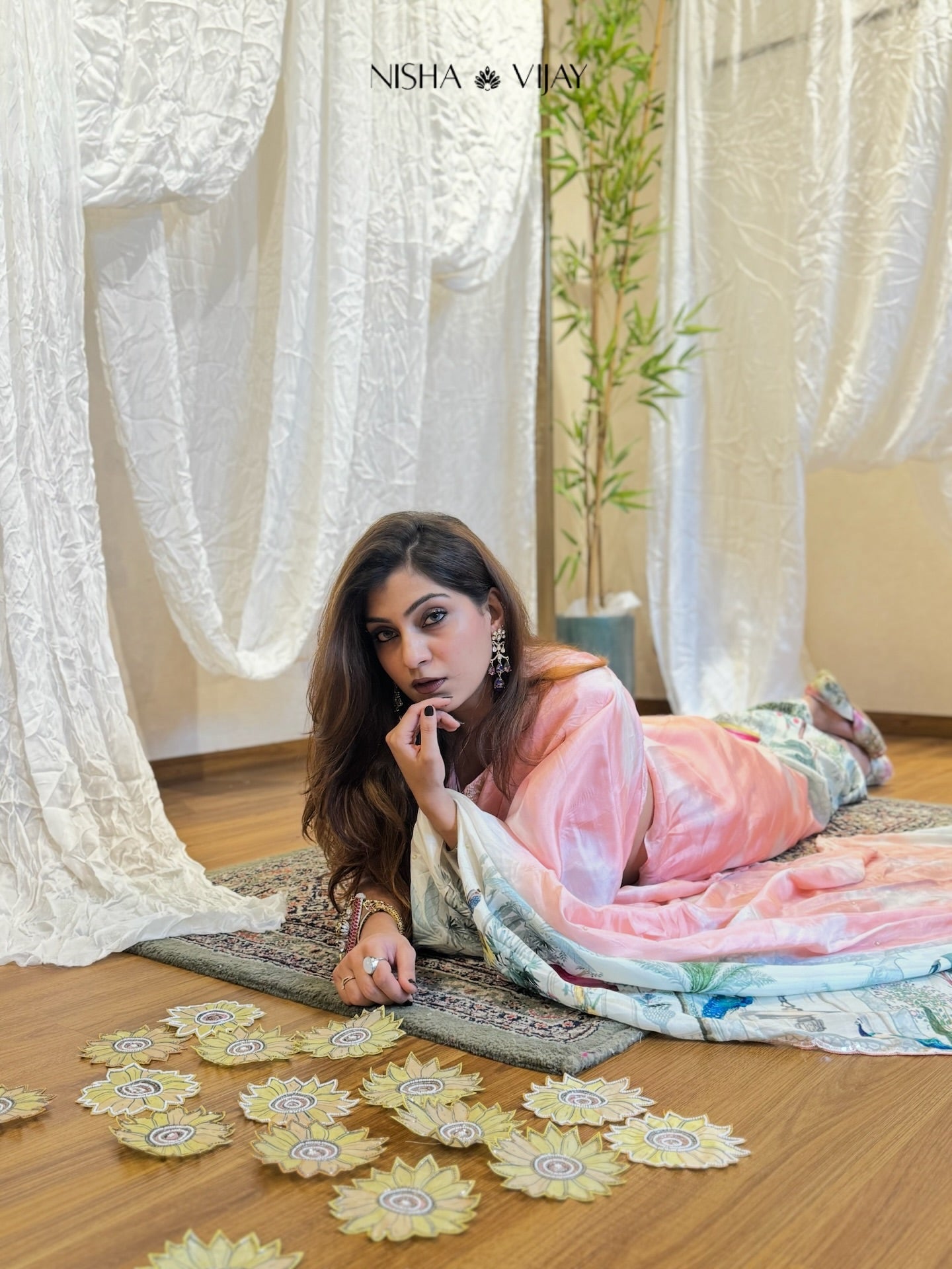 Floral saree