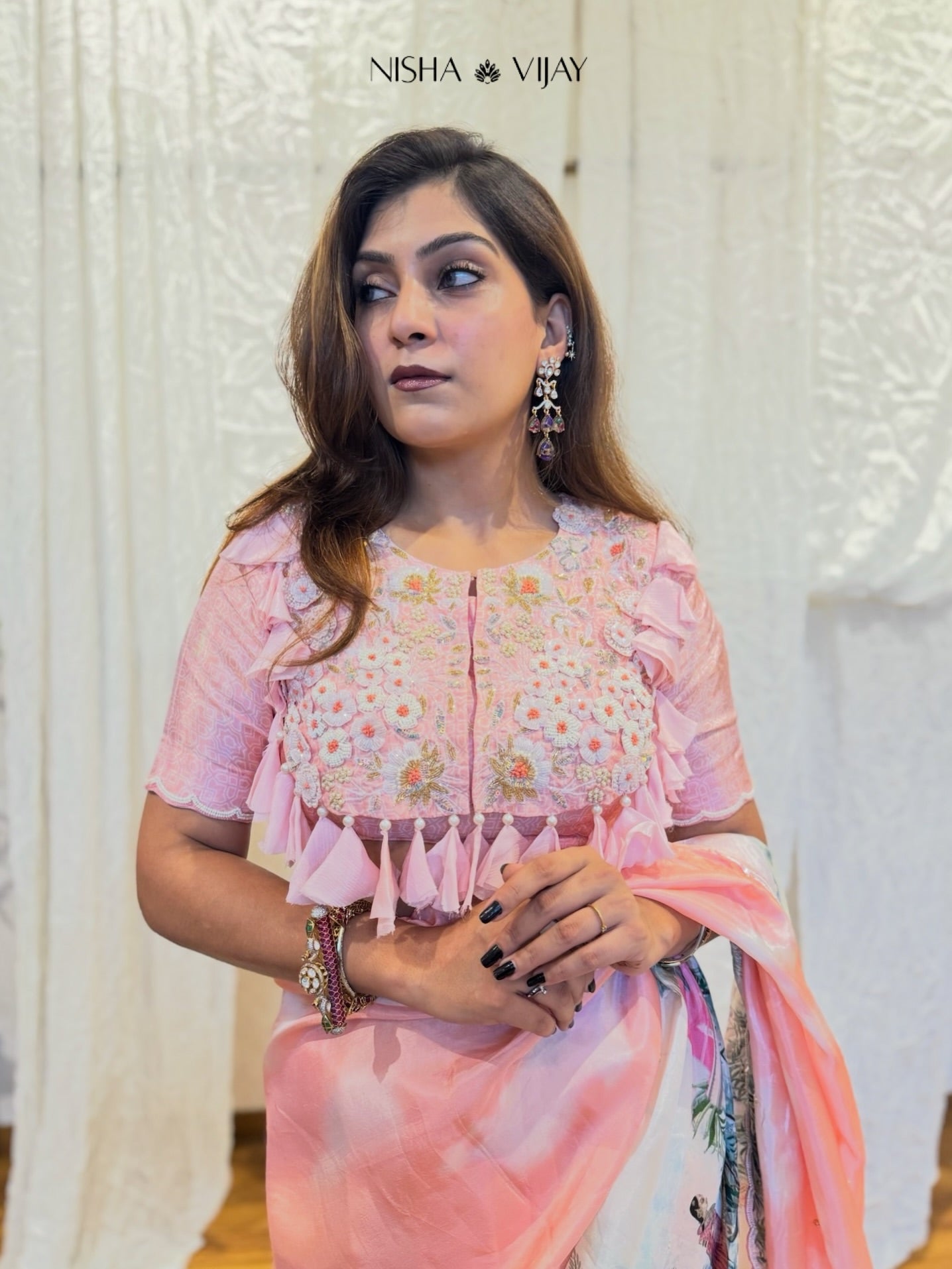 Floral saree