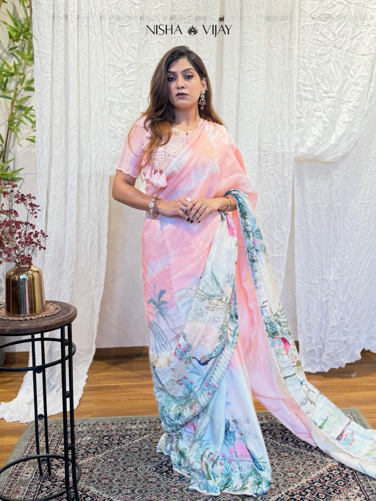 Floral saree